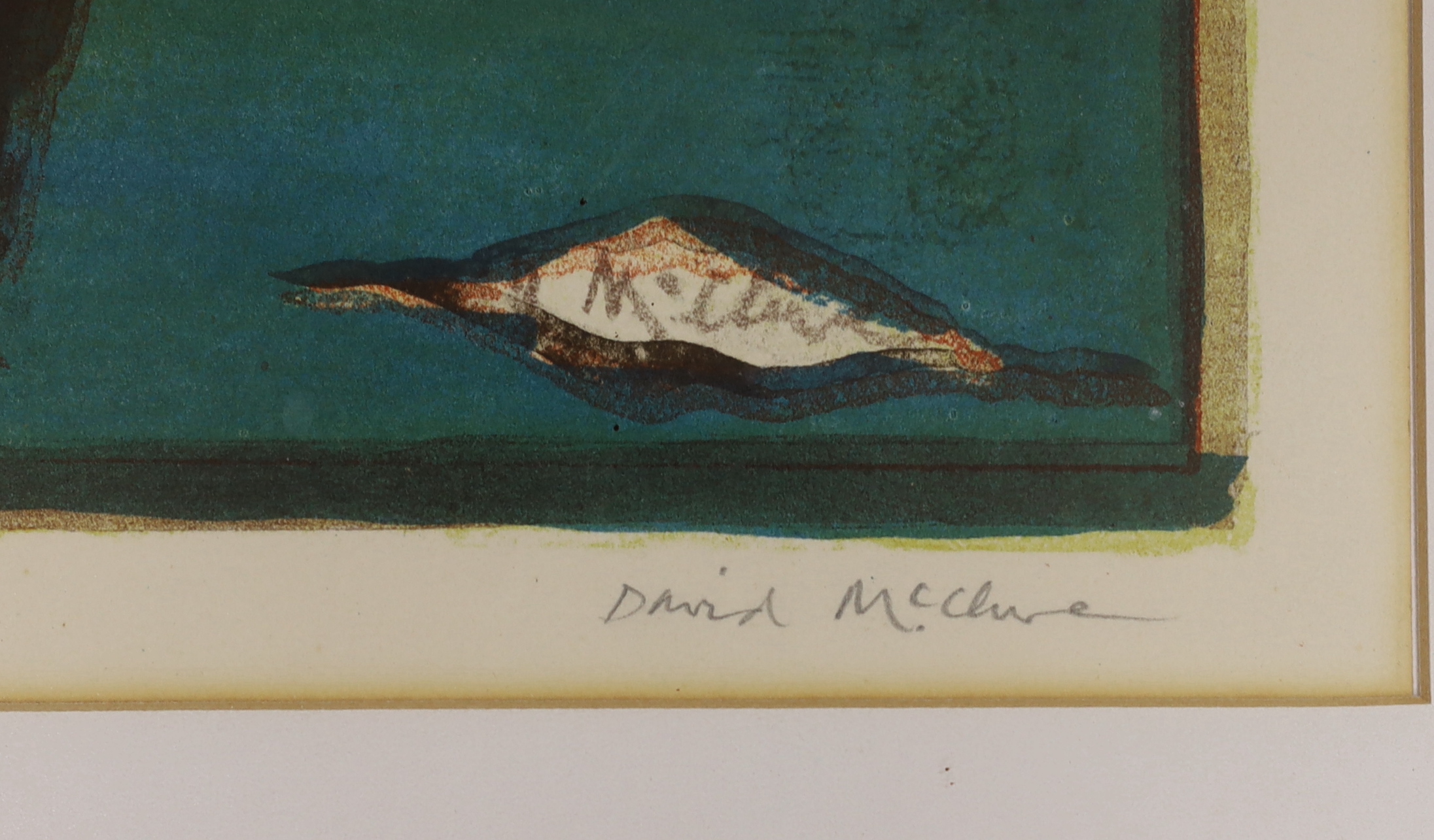 David McClure (1926-1998), colour screenprint, 'Moonlight Sonata', signed in pencil, limited edition 10 of 12, 61 x 52cm
